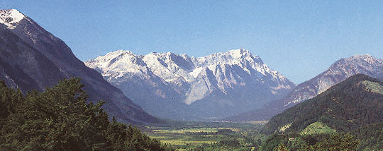 The Wetterstein mountain range